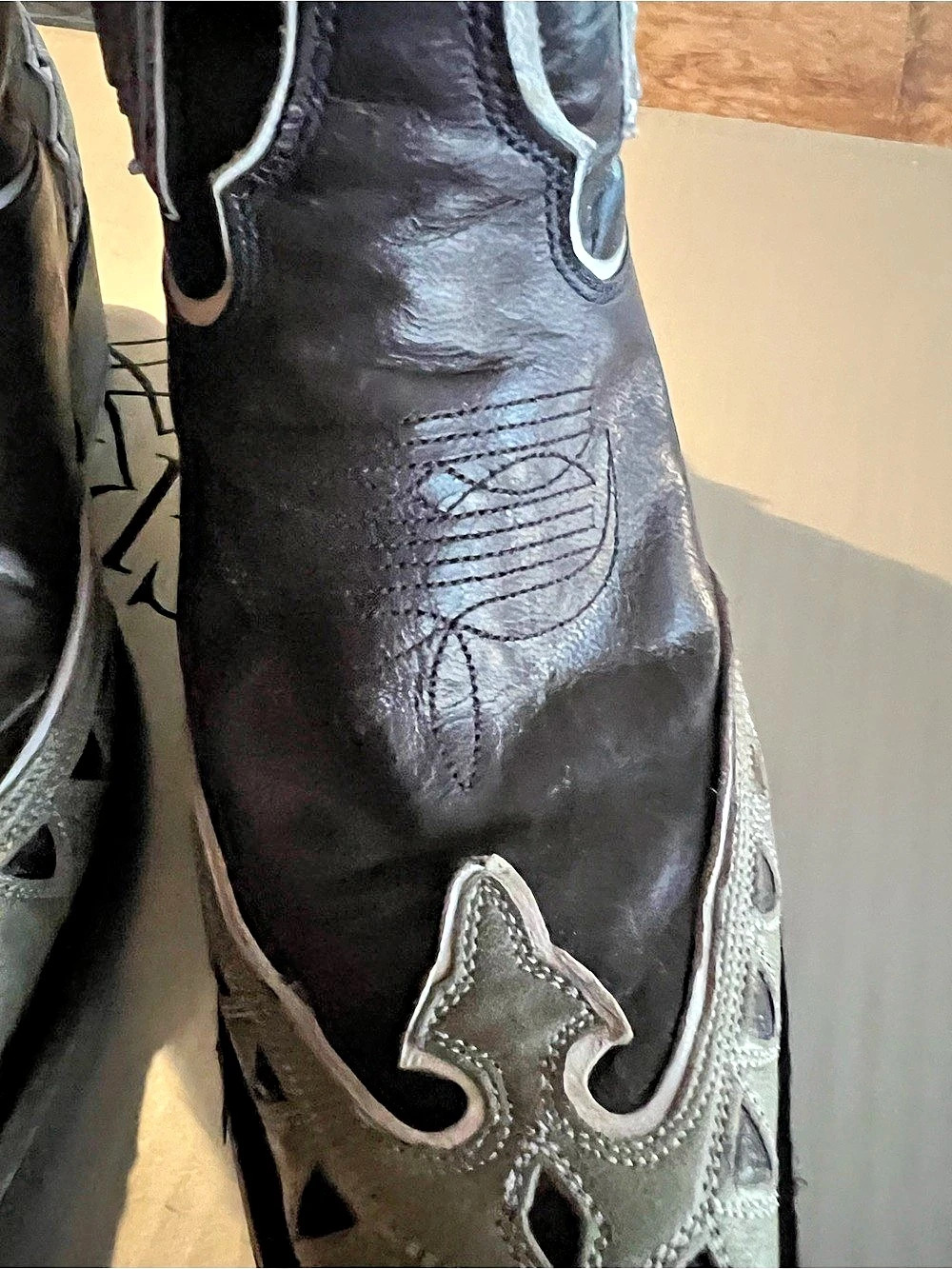 Old Gringo Miles City 13" Western Boots Black & Silver US 7.5 B - Picture 4 of 8